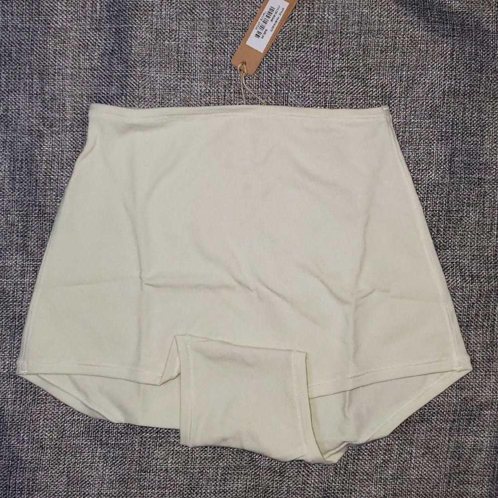 NWT SKIMS XS Cotton Jersey Boyshort BONE